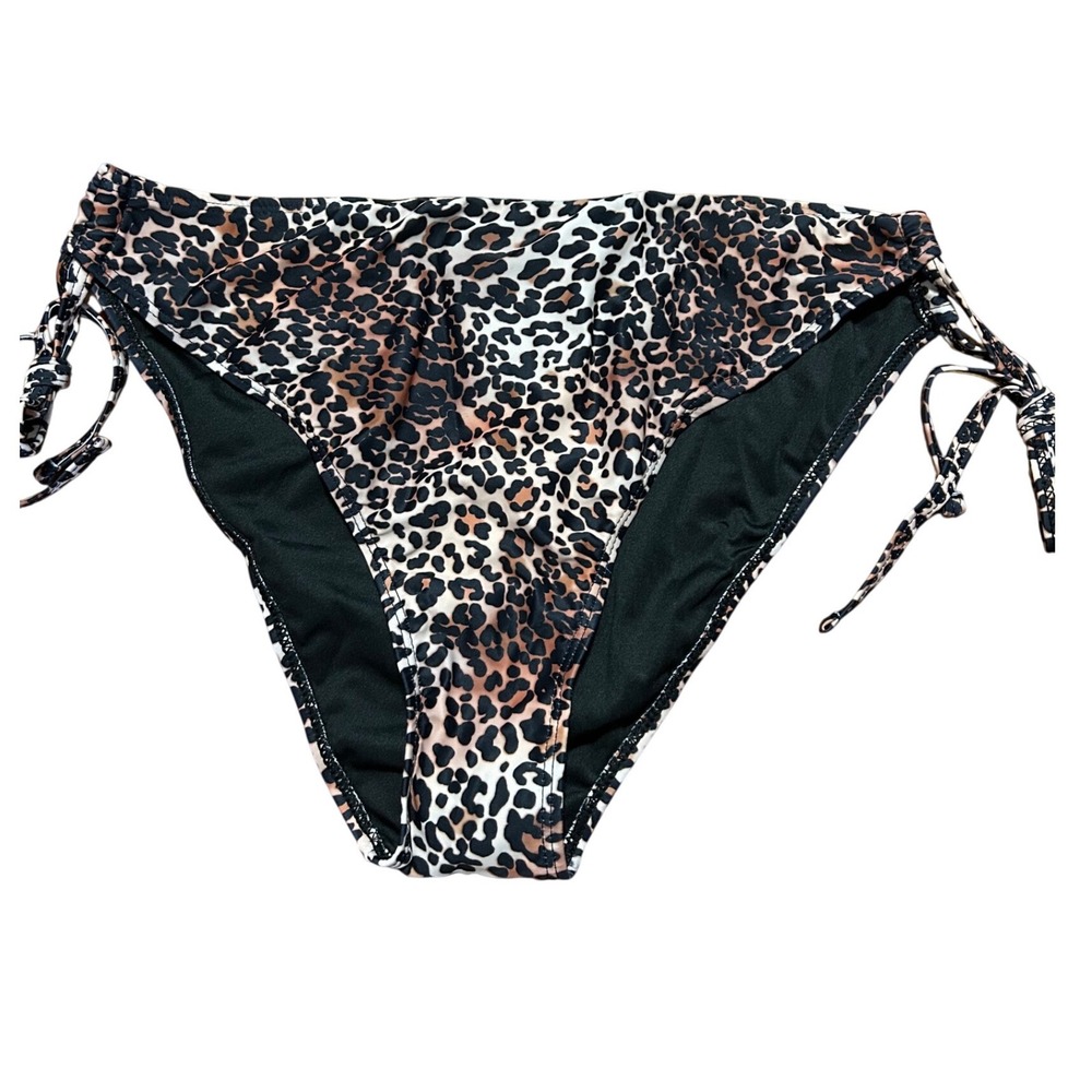 Tempt Me Leopard Print Side-Tie Bikini Bottoms –‎ Size XL – NWOT